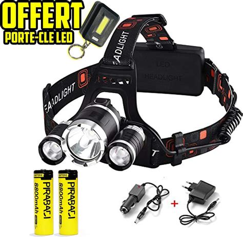 Lampe frontale puissante trail .